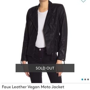 BlankNYC Black Faux Leather Vegan Jacket